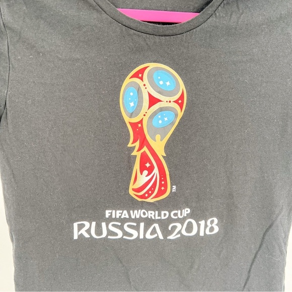 FIFA World Cup Russia 2018 Adidas Black T-Shirt - Picture 4 of 4